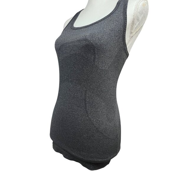 Lululemon Swiftly Tech Womens Dark Gray Racerback Tank Top Small Stretch Mesh - Picture 7 of 10